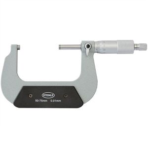 STEINLE Bügelmessschraube 21300075, DIN 863, analog, 0,01mm Auflösung, in mm, Messbereich 50 - 75 mm
