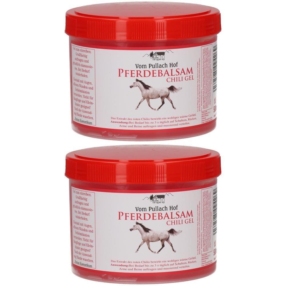 Vom Pullach Hof Pferdebalsam Chili Gel 2x 2x500 ml