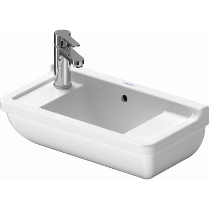 Duravit Starck 3 Handwaschbecken 0751500000 , 50 x 26 cm, Hahnloch Vorstich, weiß