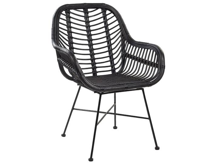 RATTANSTUHL Rattan Schwarz Canora