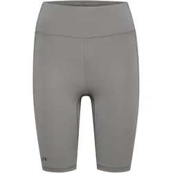newline Race kurze High-Waist Pocket Lauftights Damen 2879 - titanium XXL