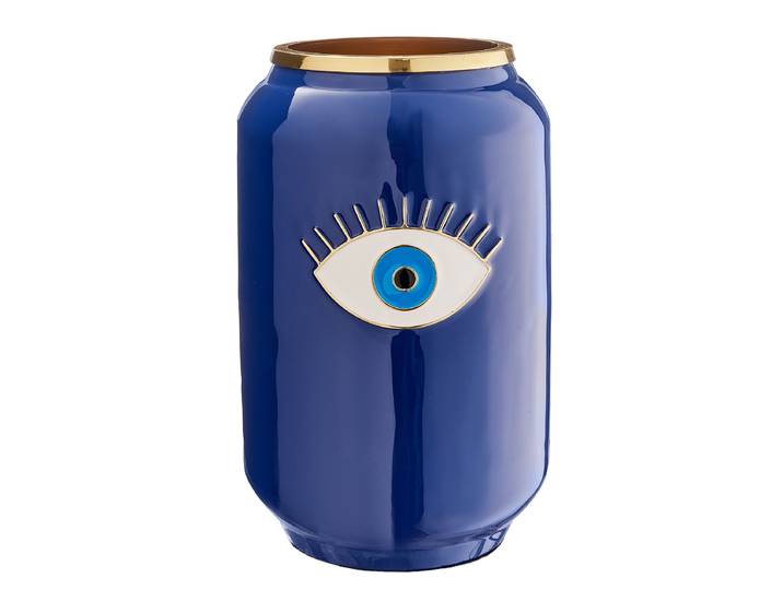 Vase Oeil Ø 18cm Bleu/Bleu