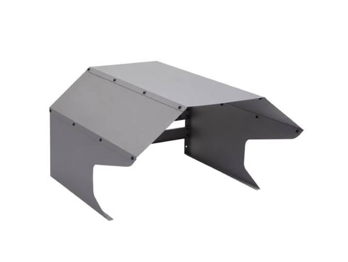 Mendler Mähroboter-Garage HWC-L43 Metall 40x59x69cm - grau Dach, Unterstand für Rasenmäher