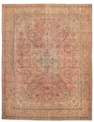 ECARPETGALLERY Hand-knotted Antalya Vintage Copper Wool Rug - 9'4 x 12'7