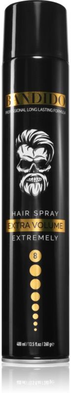 BANDIDO Hair Spray laque cheveux teinte Black 400 ml