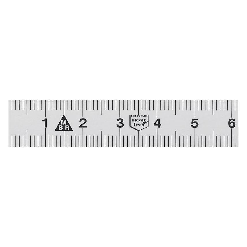 BRW Stahlmassstab INOX (20 cm, Stahl) (158590.0300)
