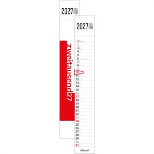 Geiger Streifenkalender Combi XL, Jahr 2027, 1 Monat auf 1 Seite, 12 x 82 cm