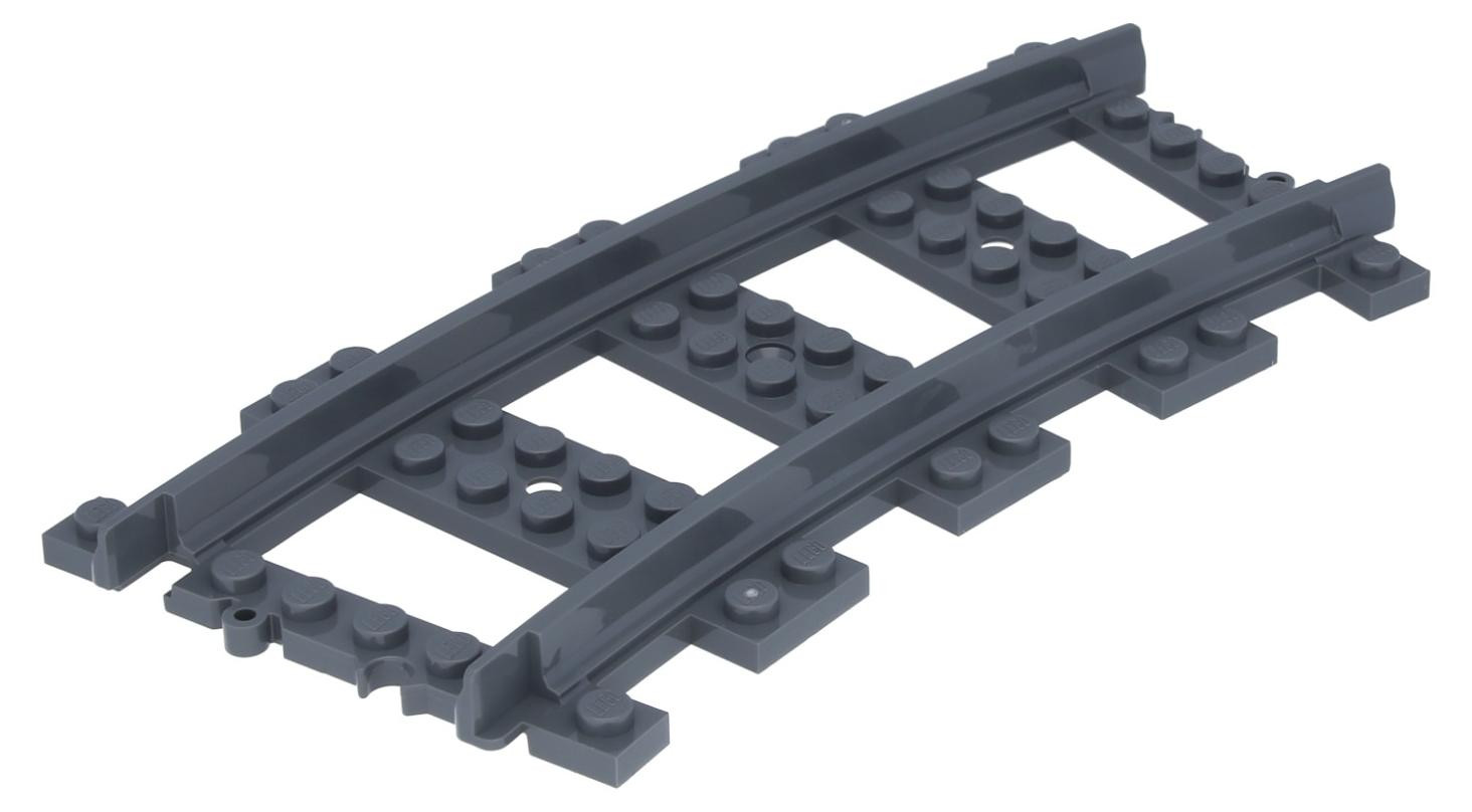 LEGO Donkergrijs Trein Spoor Bocht 53400 Kunststof
