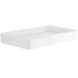 Smedbo Seifenschale. Freistehend. Weiss Kunststoff. BX580