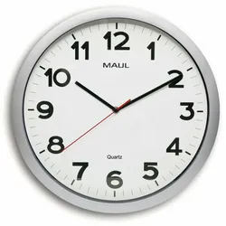 MAUL 9054195 Wand- /Tischuhr Quarzuhr Rund Silber