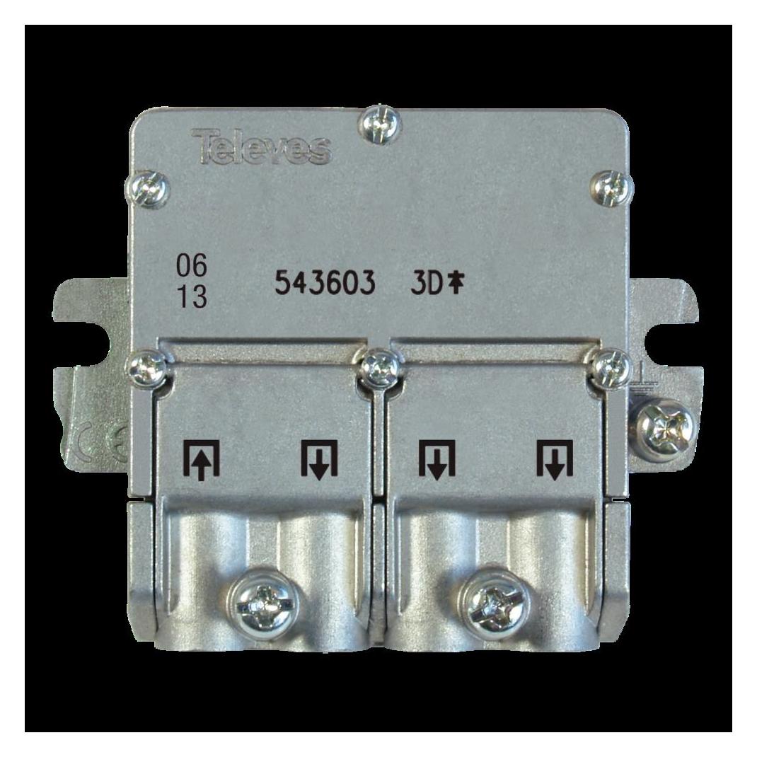 Televes 543603 Kabelspalter oder -kombinator Kabelsplitter Edelstahl (EFV3N)