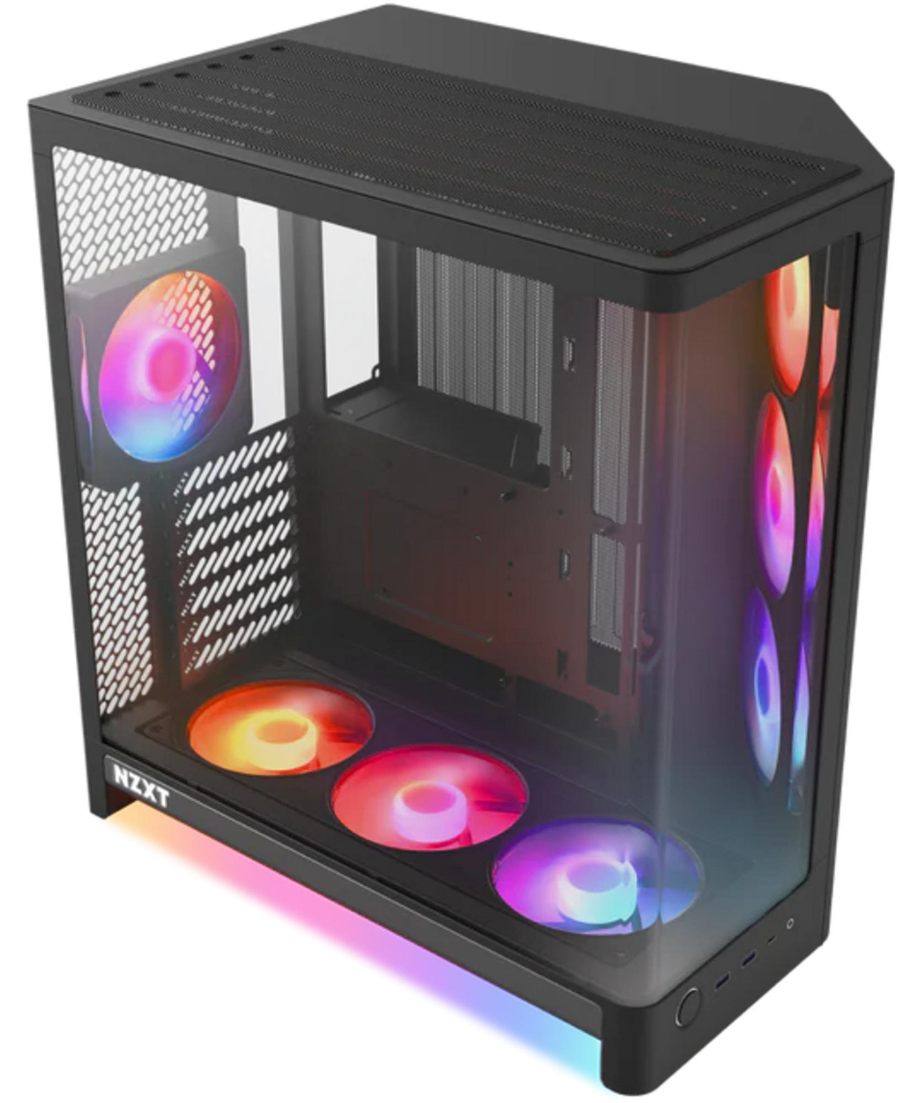 NZXT H6 RGB+ Mid-tower gaming behuizing, zwart, met glasruit, ATX