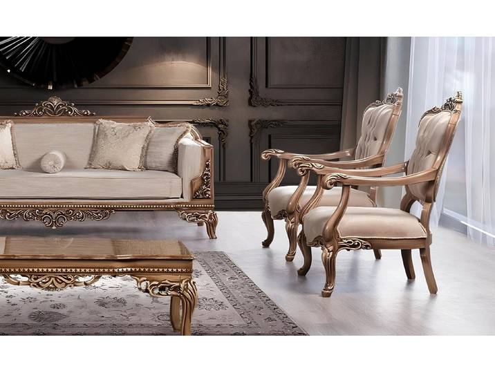 Xlmoebel Ohrensessel Luxuriöser Barock Sessel für Wohnzimmer im eleganten Design (1-St., Ohrensessel), Made in Europa