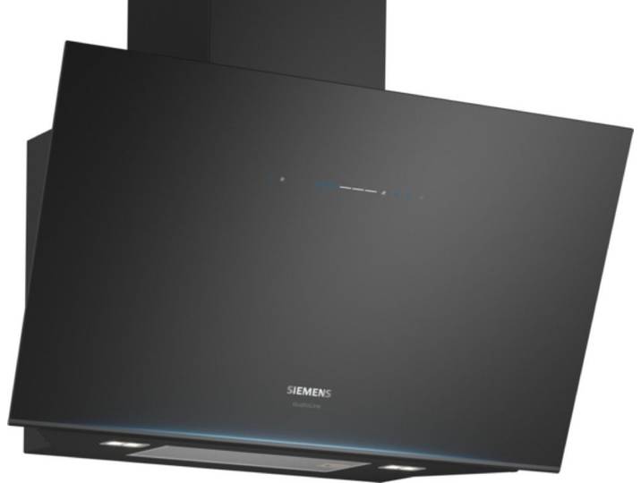 SIEMENS Wandhaube LC91KLT65, iQ700 Wandesse, 90 cm, Klarglas schwarz bedruckt EEK: A+ Serie iQ700