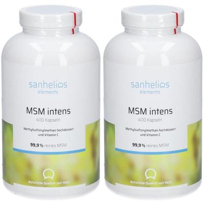 Sanhelios MSM Kapseln intens 1600 mg 2x 2x400 St