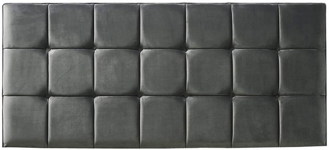 Fairmont Park Saucedo Upholstered Velvet Headboard Grey Single (3')