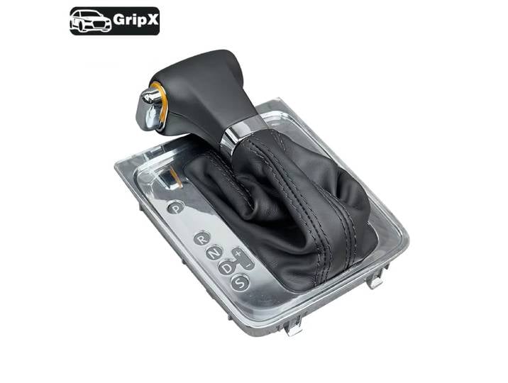 Levier DSG avec couvercle de botte en cuir, ensemble de pommeau de levier de vitesse automatique pour VW Passat B6 2005 2006 2007 2008 2009 2010 2011