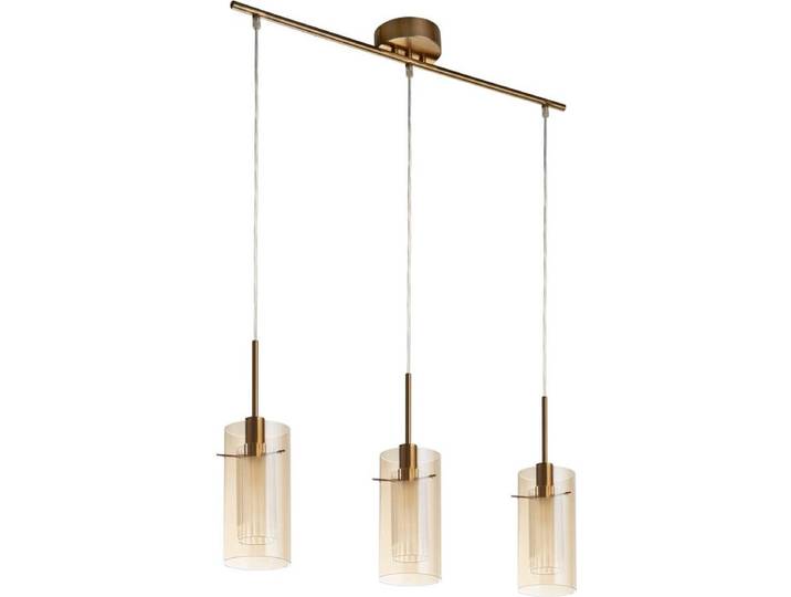 Searchlight DUO III Pendel Hanglamp 3 Lichts Brons Champagne