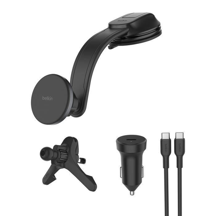 Belkin Kfz-Halterung mit kabelloser 15W Qi2 Ladefunktion, schwarz