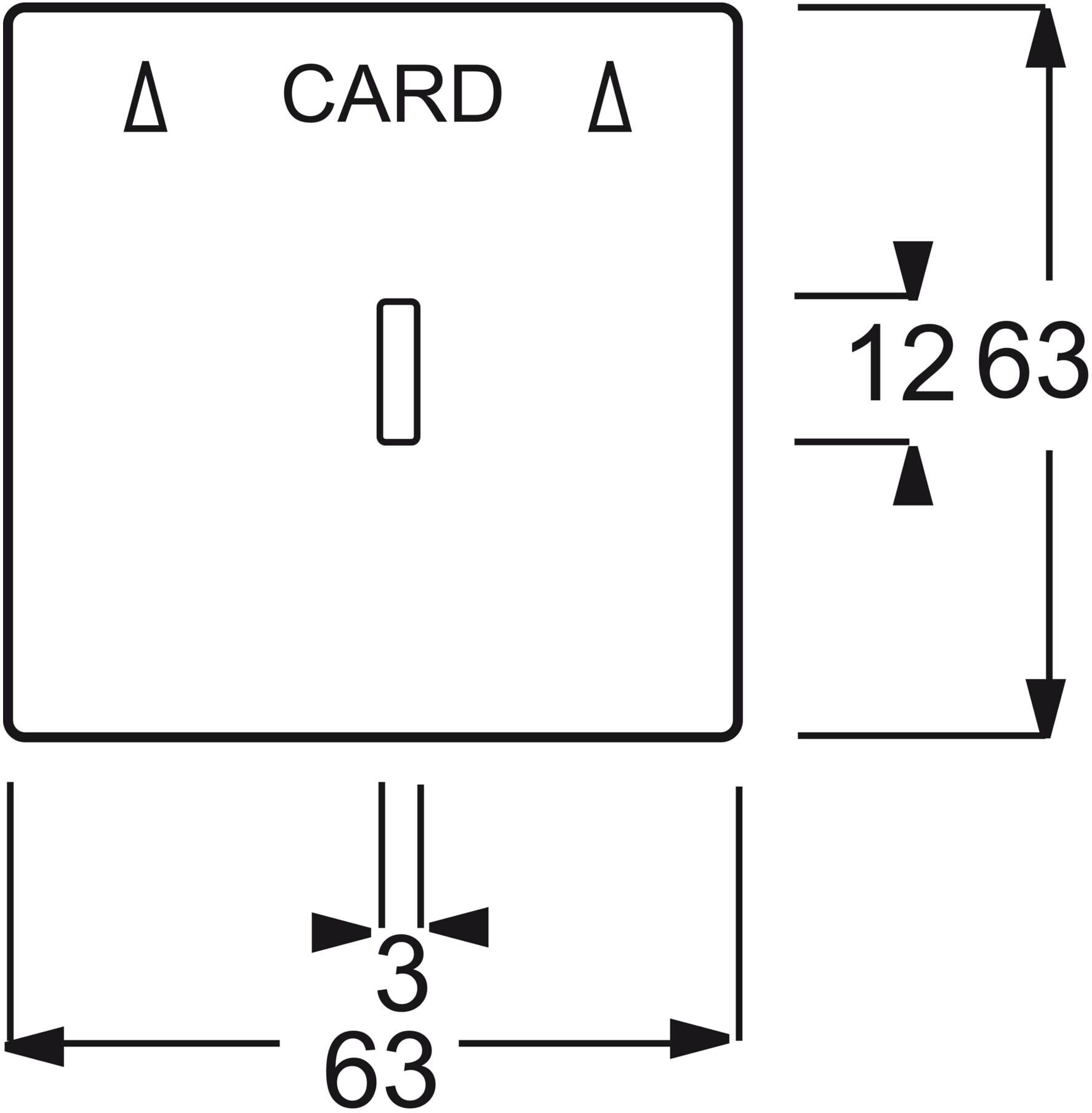 Busch-Jaeger Zentralscheibe dav/sws für Cardschalter 1792-84 (2CKA001710A3641)