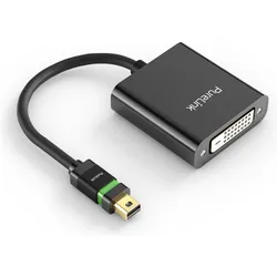 Purelink Adapter Zert. 2K High Speed Mini-DisplayPort - DVI-D, Video Adapter, Schwarz