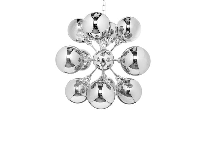 Grosse Design Hängelampe „Galaxy“ Silber Invicta Interiors