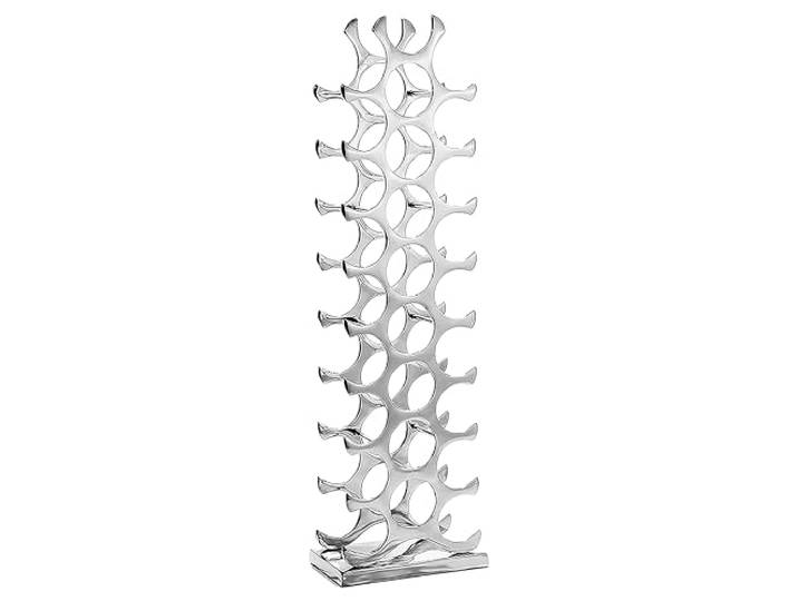 Kobolo Weinregal Circle Metall-Aluminium 29x17x102 cm Silber