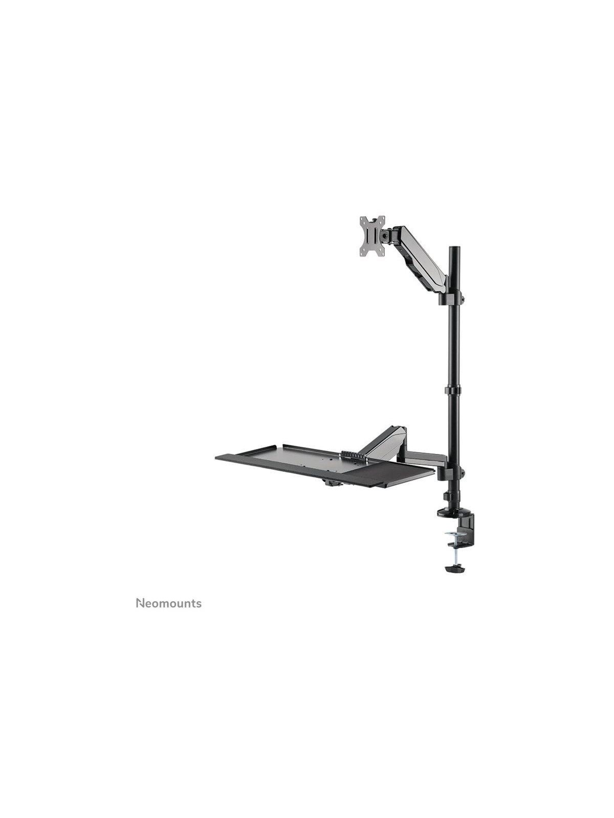 Neomounts DS90-325BL1 mounting kit - sit-stand workstation - for LCD display / keyboard / mouse - black