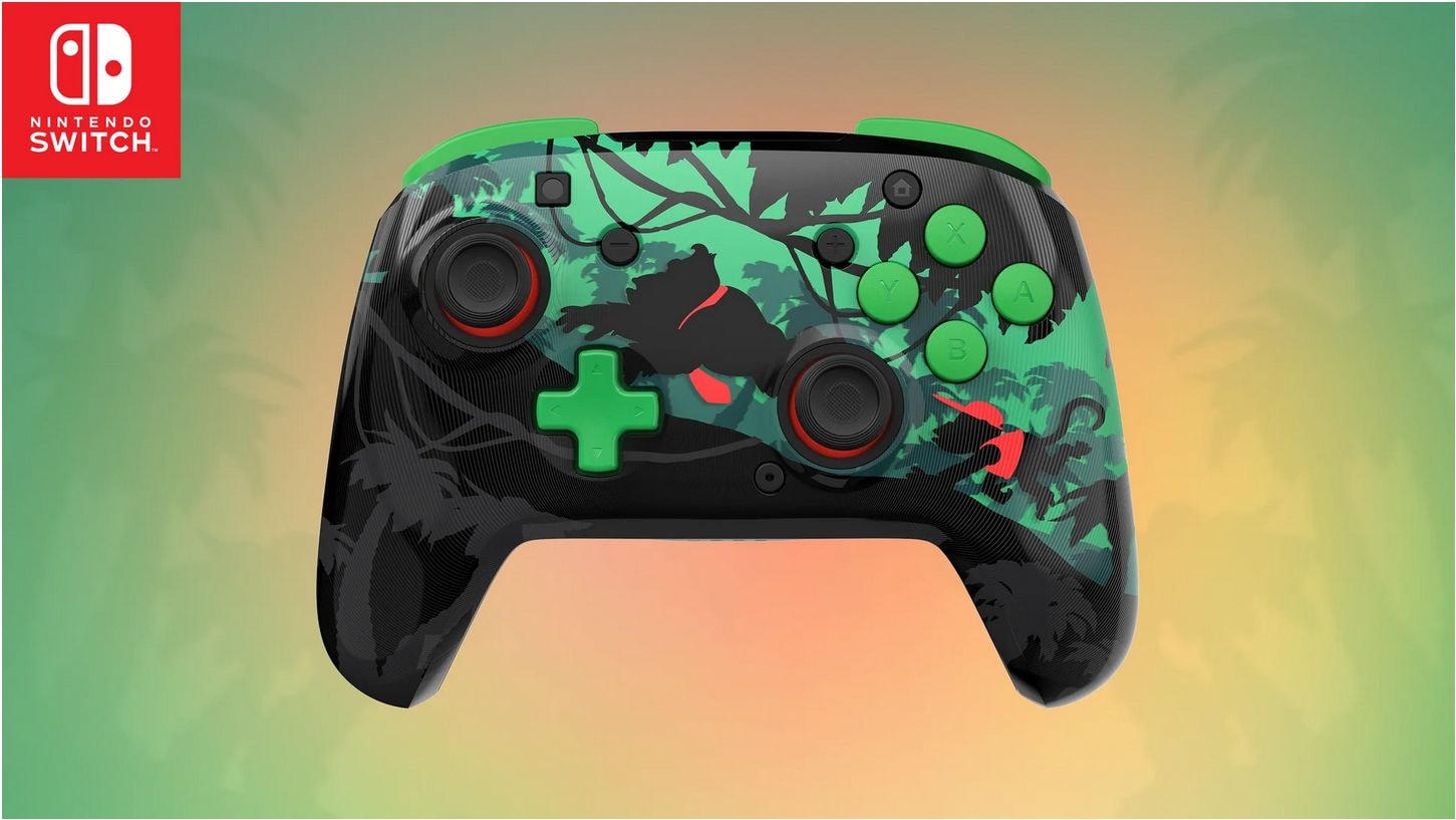 Turtle Beach Rematch Gamepad für Nintendo Switch, Nintendo Switch 2, Nintendo Switch Lite, Nintendo Switch OLED (Schwarz, Grün) TBC-8101-55