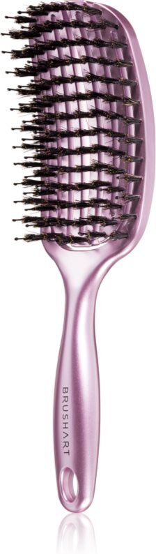 BrushArt Hair Vent blowdry hairbrush with boar bristles brosse à cheveux en nylon et poils de sanglier Medium 1 pcs