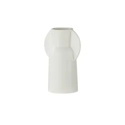 HOME STORY Vase   , weiß , Porzellan , Maße (cm): B: 9,5 H: 20,5