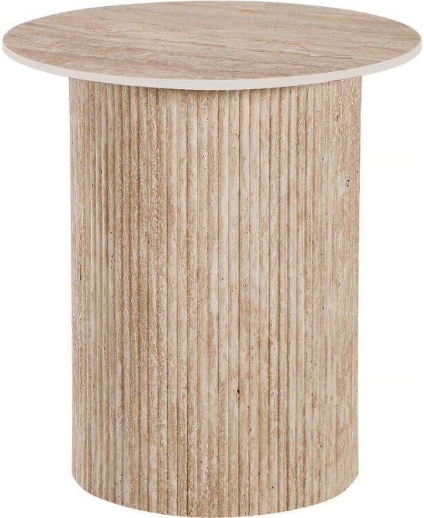 Habitat & Jardin Table basse en céramique blanche 50 x 50 x 55 cm Blanc 50x55x50cm