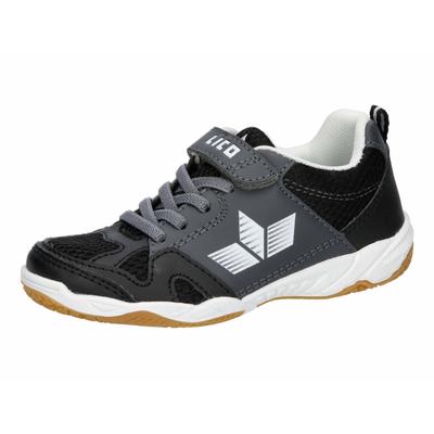 Hallenschuh LICO "Sportschuh Sport VS", Mädchen, Gr. 27, Textil, schwarz, Synthetik, Schuhe Hallenschuh