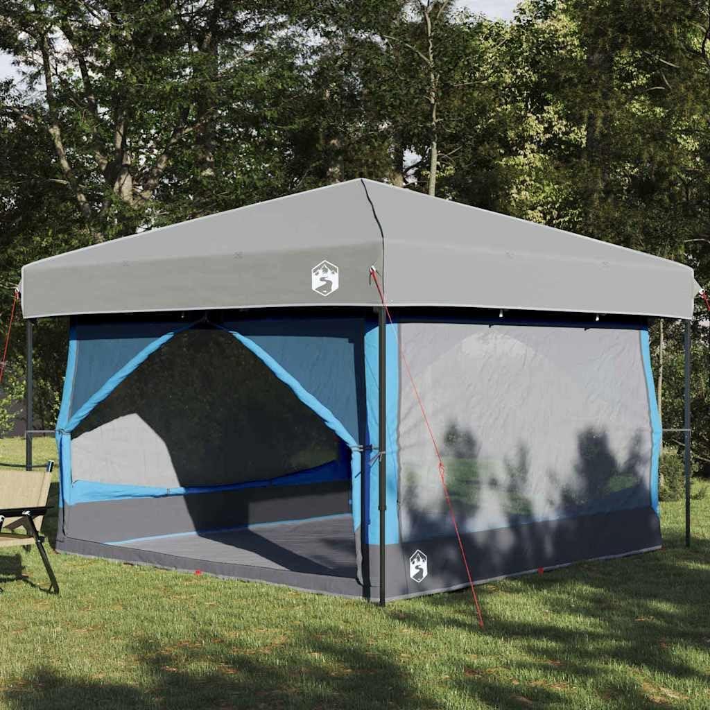 Innenzelt für bis zu 7 Personen, 185T-Polyester mit PolyurethanBeschichtung, grün und grau, wasserdicht, mit UV-Schutz, atmungsaktiv und winddicht, mit E-Port für Camping und Outdoor-Aktivitäten