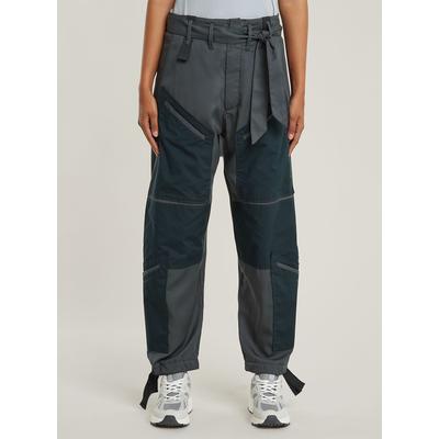 Cargohose G-STAR "Tone On Tone Cargohose", Damen, Gr. 27, grau (petrol), Obermaterial: 100% Lyocell, Hosen Cargohose