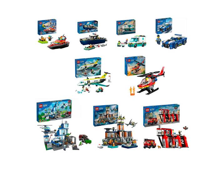 LEGO® Spielwerkzeug LEGO City Rettungsdienst Bundle, Konstruktionsspielzeug