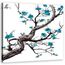 LEINWANDBILD, Natur - Blau 30x30cm