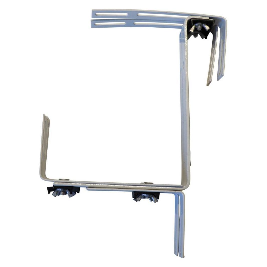 Siena Garden Blumenkastenhalter Premium, 3-fach verstellbar, weiss, 2 Stück, 897694 (897694)
