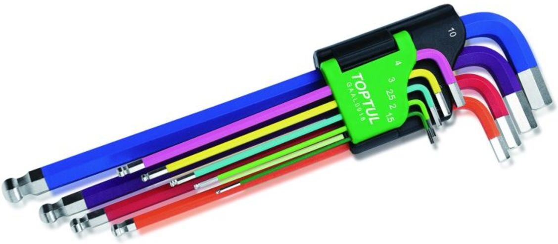 Inbusschlüsselset HEX TOPTUL GAAL0918