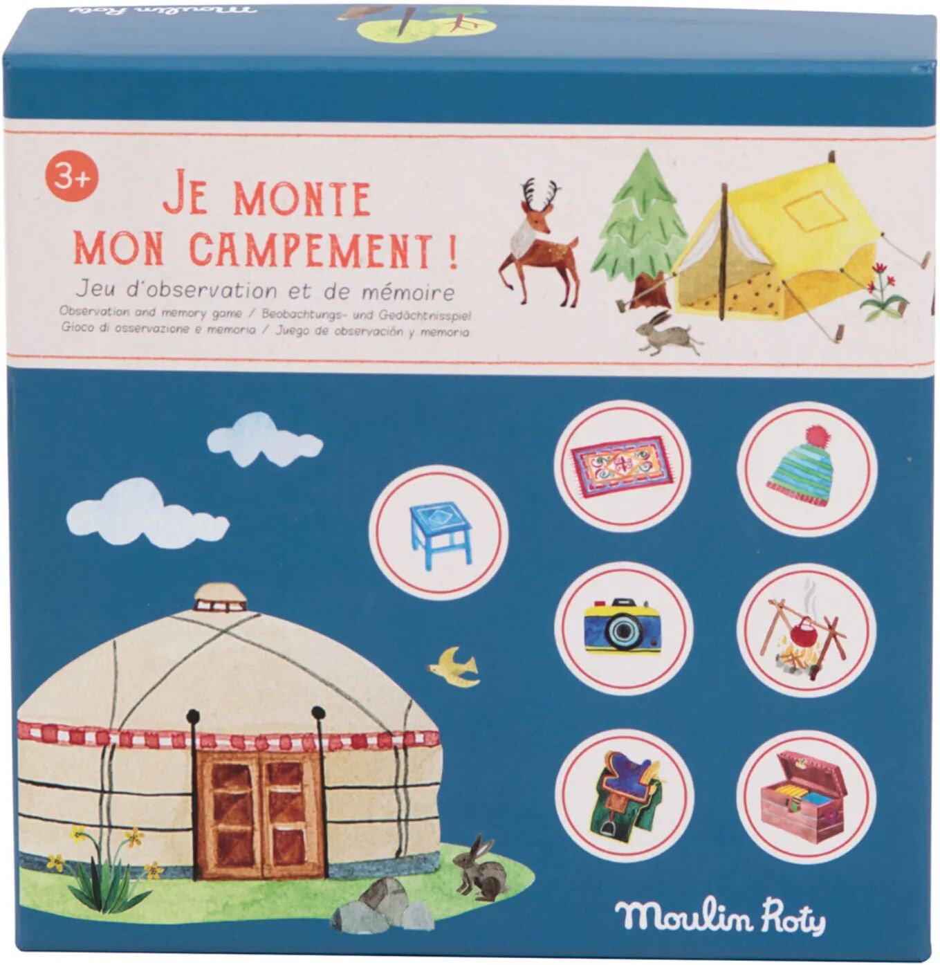 Moulin Roty Jeu Je monte mon campement Multicolore taille unique