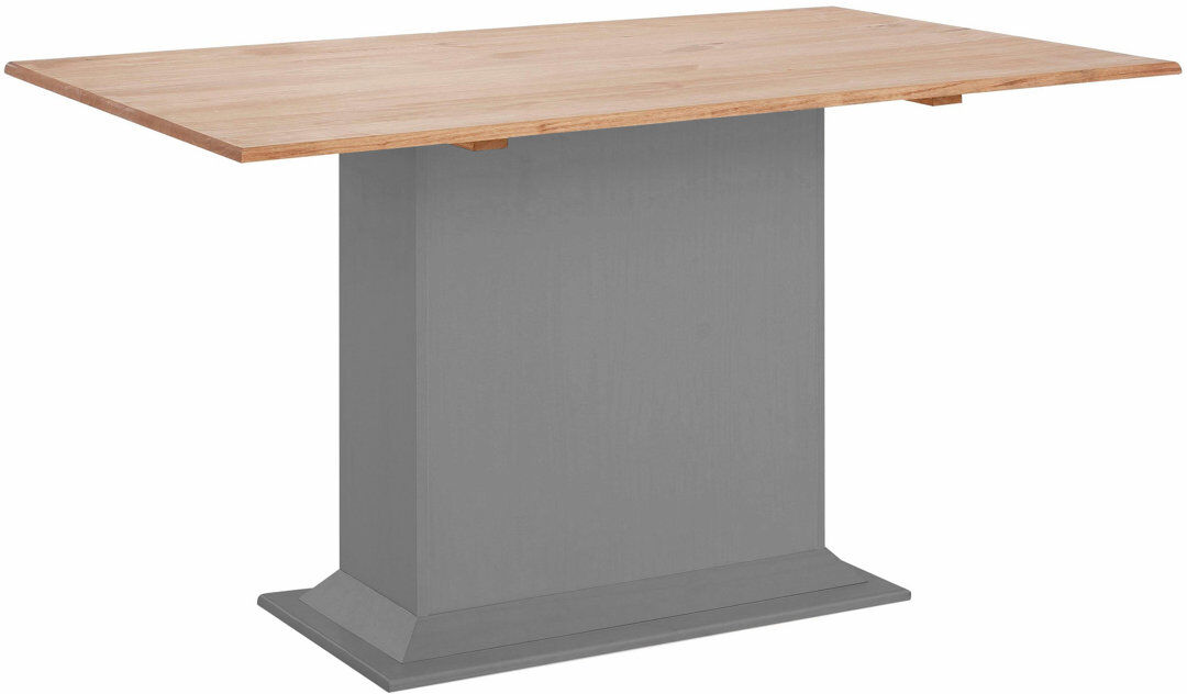 Gracie Oaks Oaxaca Solid Wood Dining Table Stain/Wax H75 x L140 x W90cm
