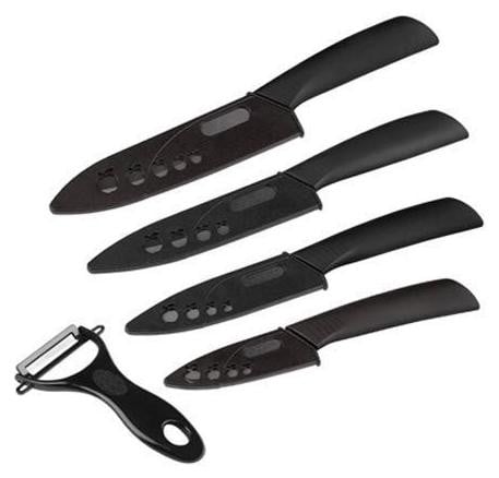 Solidchoice 5-delige keramieken keukenmes set met Schiller