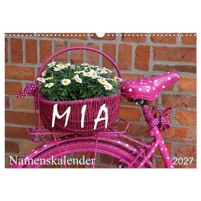 MIA - Namenskalender (Wandkalender 2027 DIN A3 quer), CALVENDO Monatskalender