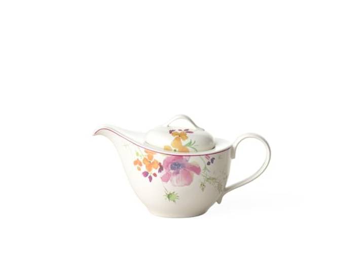 Villeroy & Boch - Mariefleur Teekanne 620 ml Bunt, Spülmaschinenfest, Mikrowellensicher, Kaffeekanne, Kanne mit Deckel, Porzellankanne, Blümchengeschirr, Premium Porzellan