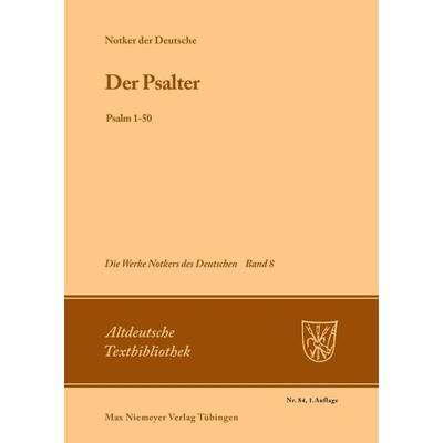 Der Psalter, Taschenbuch von , De Gruyter, 978-3-484-20097-5