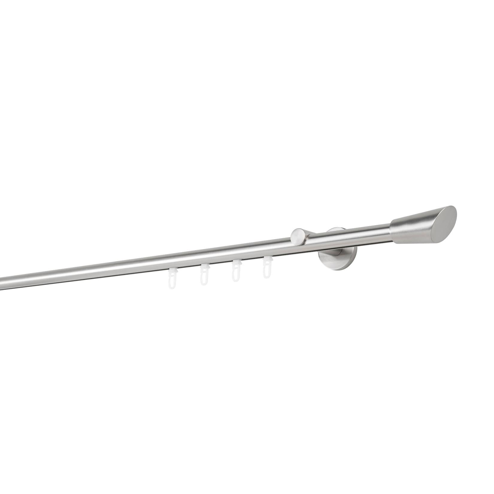 20mm,1-läufig,Profil,Wandträger 6,5cm,Endstück rag Farbe: Edelstahl-Optik, Größe: 170cm