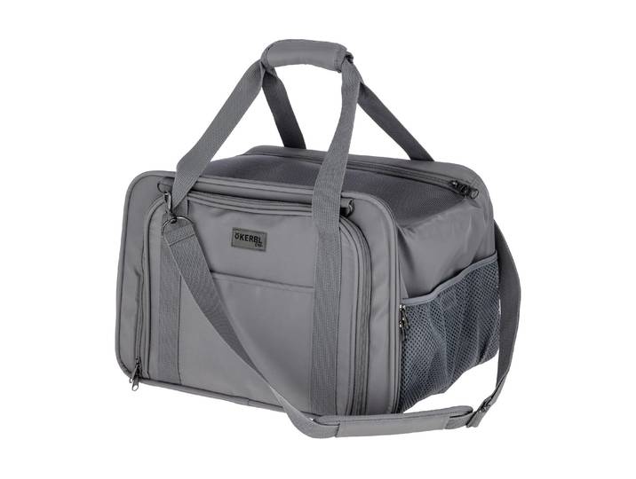 Tiertransporttasche KERBL Vacation 44 x 31 x 30 cm , grau, B:31cm H:30cm T:44cm, Tiertransportbehälter, Tiertransporttasche