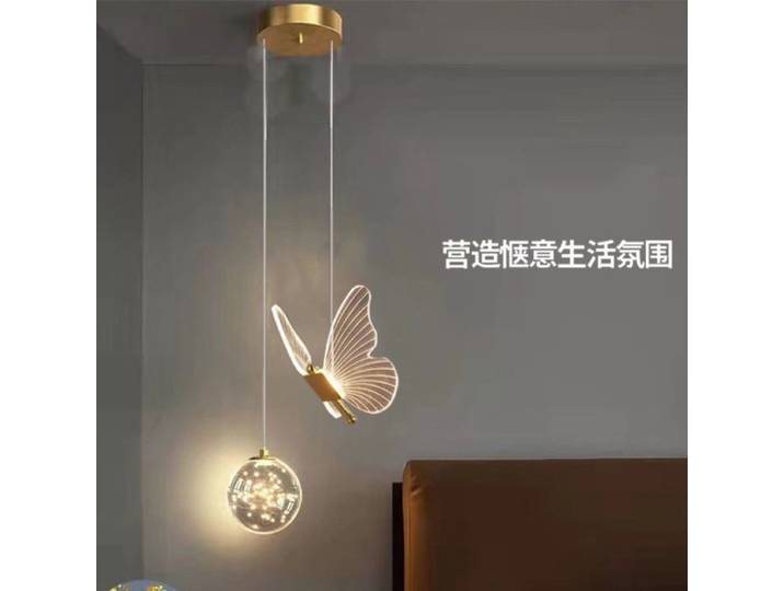 Luminaires suspendus LED minimalistes contemporains, lustre de plafond en acrylique en forme de papillon, villa, salon, couloir, lampes murales décoratives
