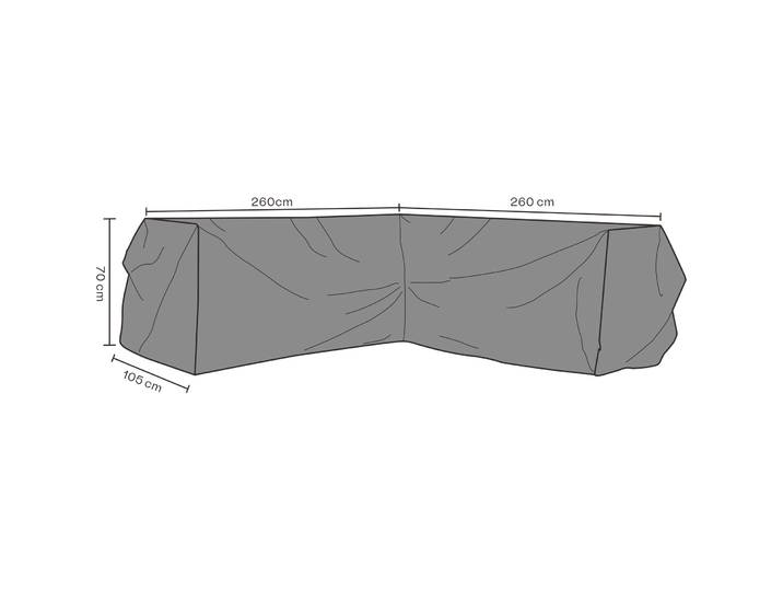 Schutzhülle schwarz, 260x70x105 cm - Material: Polyvinylchlorid - 70