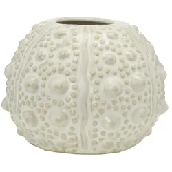 HOME STORY Vase  Seeigel ¦ beige ¦ Porzellan ¦ Maße (cm): H: 8,5  Ø: 11.0